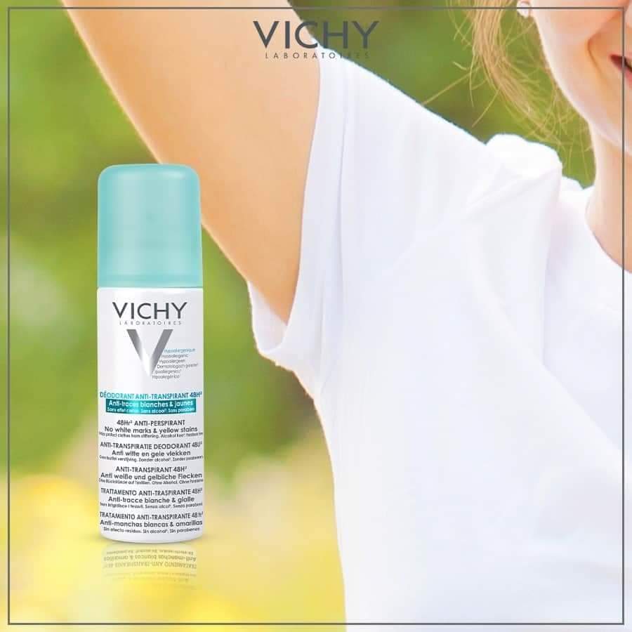 Vichy Deo Anti Transpirant Spray بخاخ مزيل عرق 48 ساعة من فيشي - الصورة 1