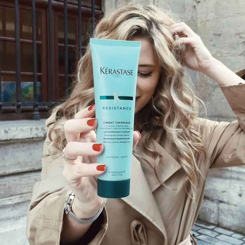 Kerastase Resistance Ciment Thermique Heat Protector حليب ريزيستانس سيمنت ثيرميك لعلاج الشعر من كيراستاس - الصورة 1