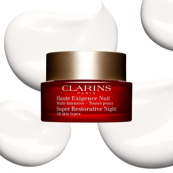 Clarins Super Restorative Night All Skin Types-6 كريم الليل سوبر ريستوريتيف من كلارنس - الصورة 1