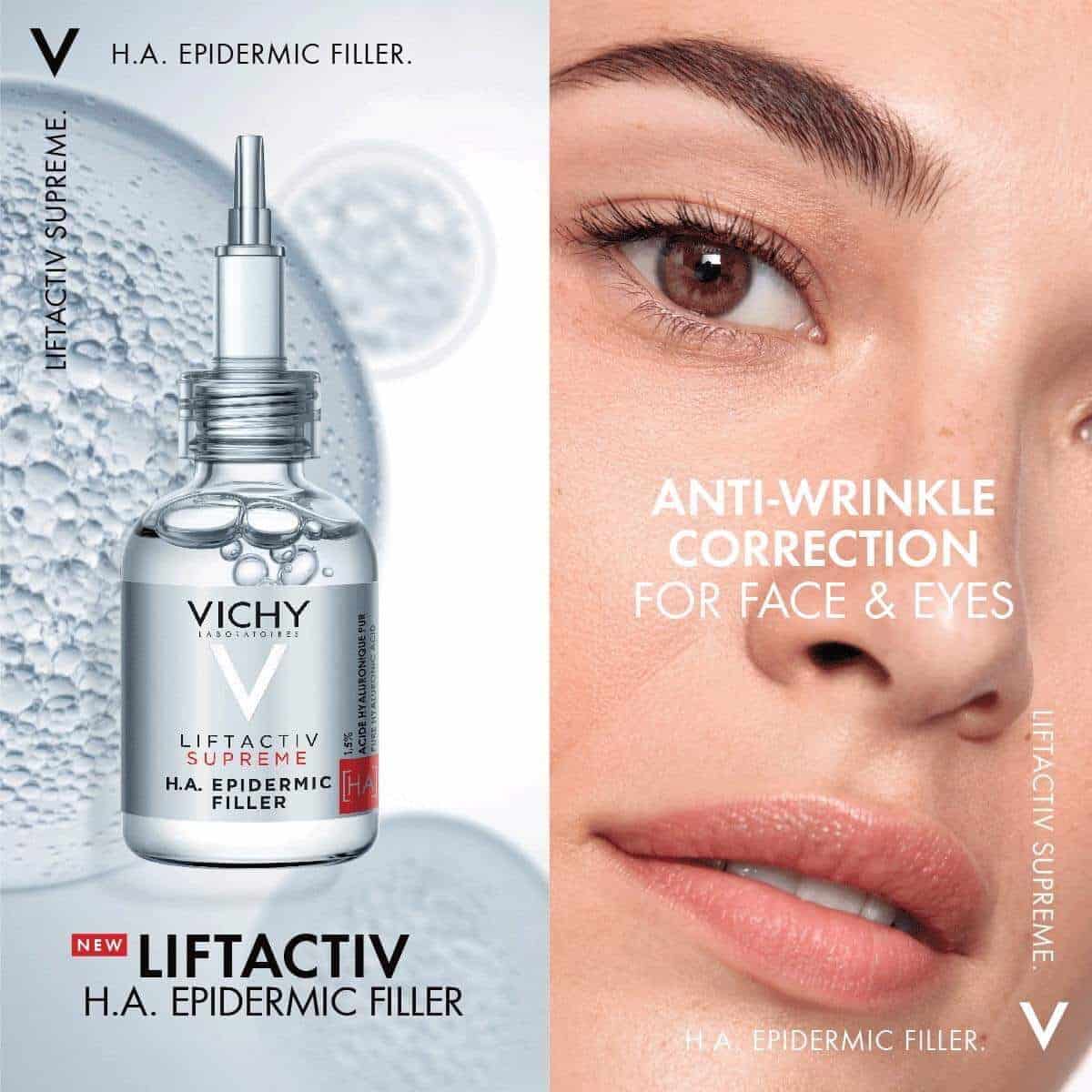 Vichy LiftActiv Supreme H.A. Epidermic Filler فيلر بشرة ليفت أكتيف سوبريم H.A بحمض الهيالورونيك - الصورة 1