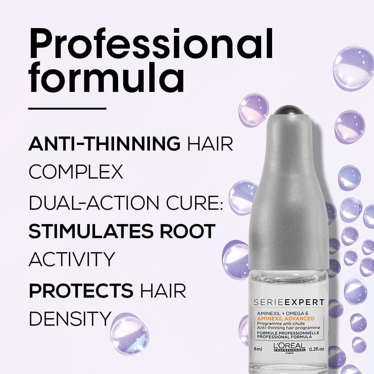 L'Oréal Professionnel Aminexil Advanced Anti Thinning Hair علاج أمينيكسيل ادفنسيد سيري إكسبيرت من لوريال بروفيسيونال 10x6مل - الصورة 1