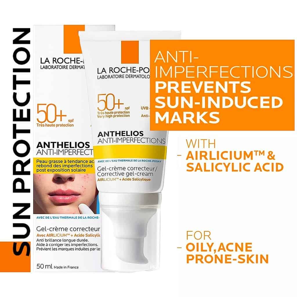 ⁦جل كريم أنثيليوس ضد عيوب البشرة SPF50+‎ من لاروش بوزيه⁩ - الصورة ⁦2⁩