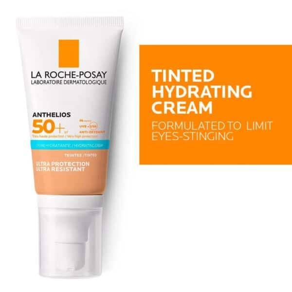 ⁦واقي الشمس أنثيليوس مرطّب ملونّ SPF50+‎ من لاروش  بوزيه⁩ - الصورة ⁦1⁩