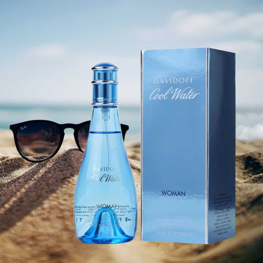 ⁦عطر كوول ووتر للنساء تواليت من دافيدوف⁩ - الصورة ⁦1⁩