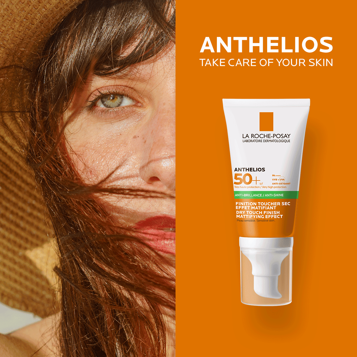 La Roche-Posay Anthelios SPF50 Dry Touch Gel-Cream Anti-Shine كريم جل انثيليوس مضاد للمعان SPF50+ من لاروش بوزيه - الصورة 1