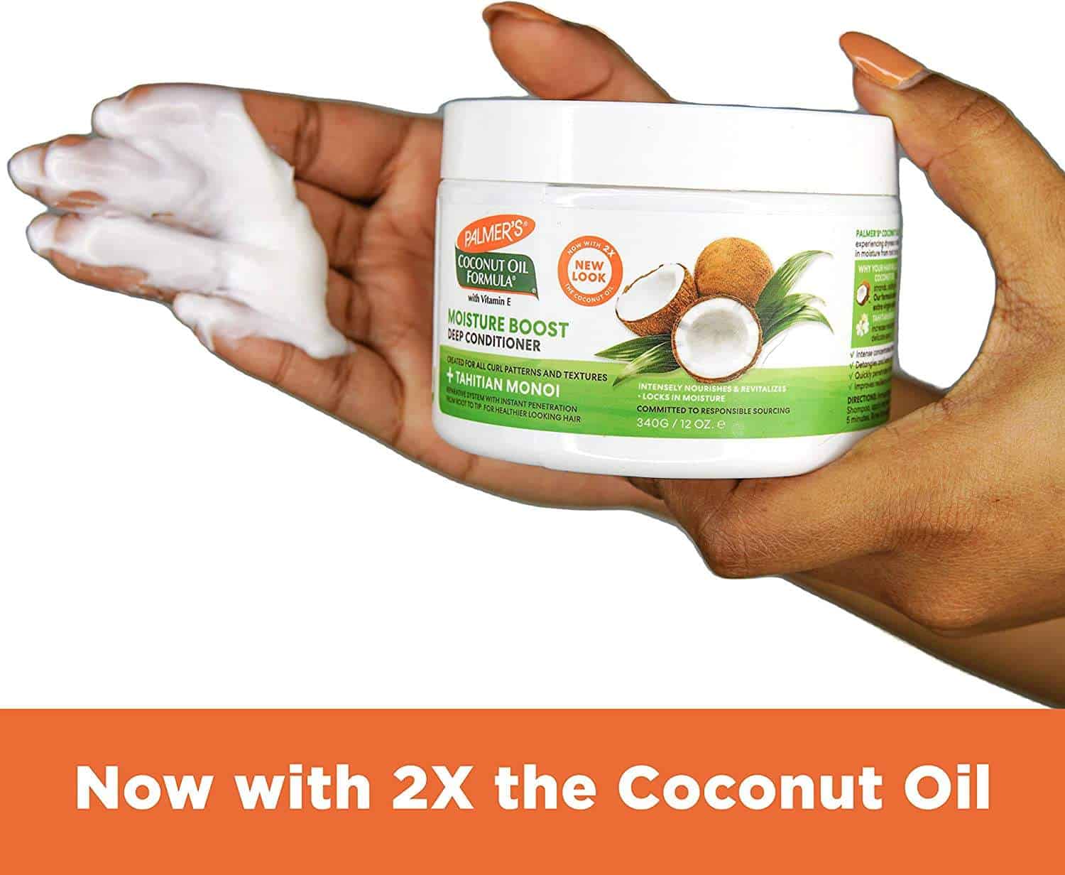 ⁦بلسم الترطيب العميق بزيت جوز الهند من بالمرز⁩ - الصورة ⁦2⁩