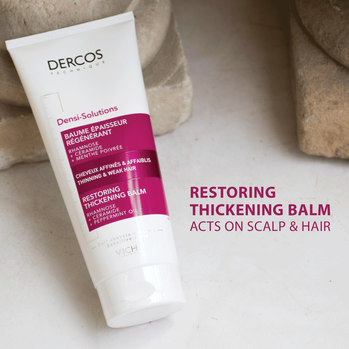Vichy Dercos Densi-Solutions Restoring Thickening Balm بلسم ديركوس دينس سوليوشنز لترميم الشعر وتعزيز كثافته من فيتشي - الصورة 1