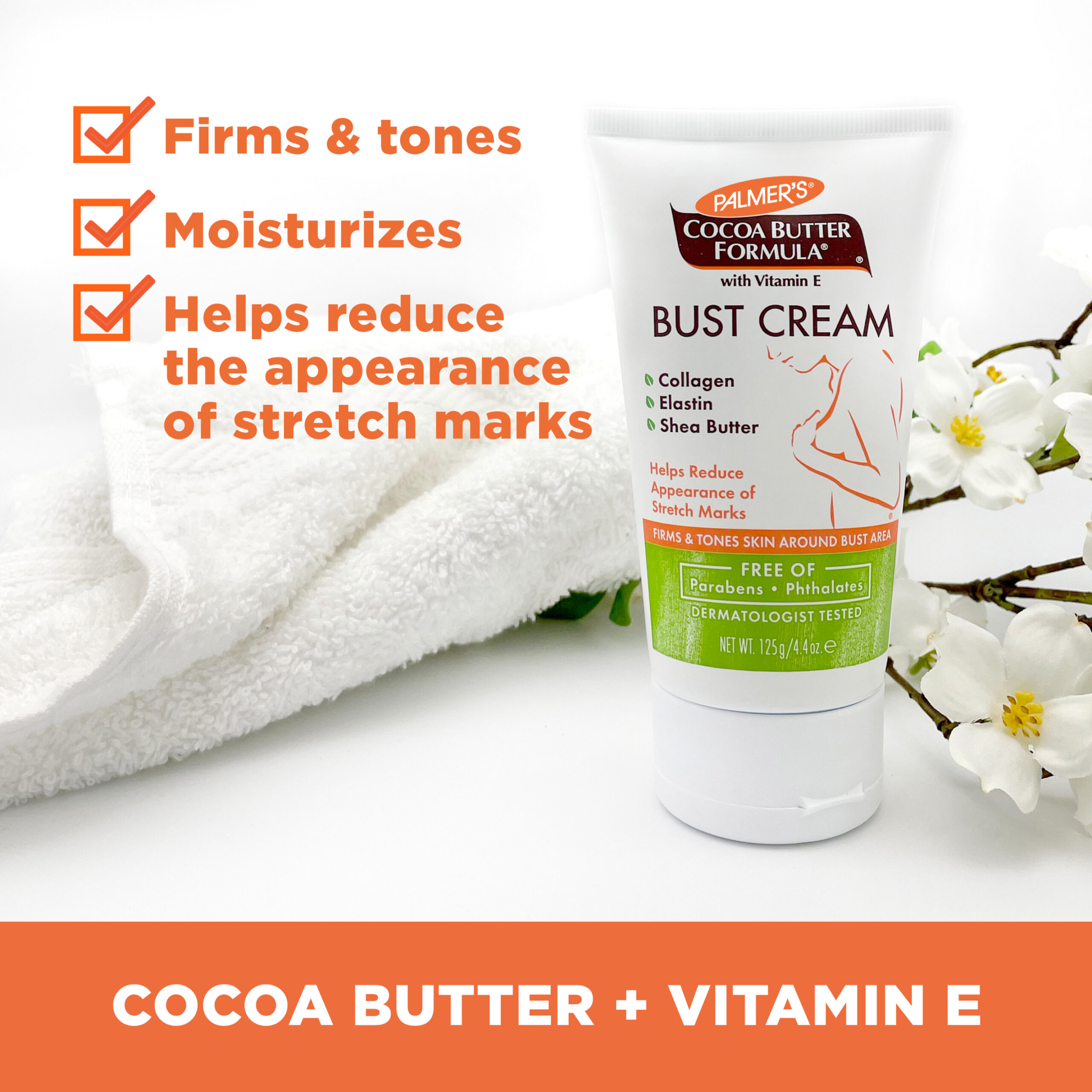 Palmer's Cocoa Butter Formula Bust Cream كريم شد الصدر بتركيبة زبدة الكاكاو من بالمرز - الصورة 1