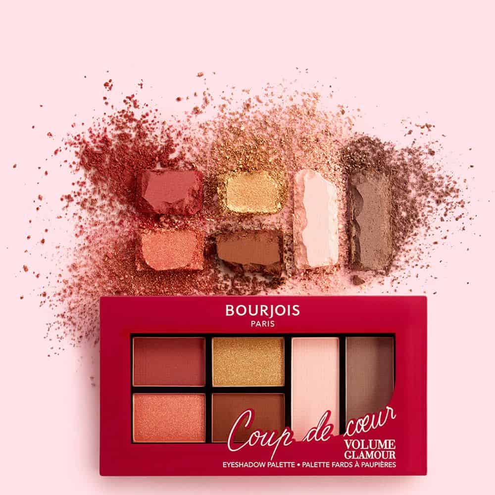 Bourjois Coup De Coeur Volume Glamour Eyeshadow باليت ظلال العيون فوليوم جلامور 001 من بورجوا - الصورة 1