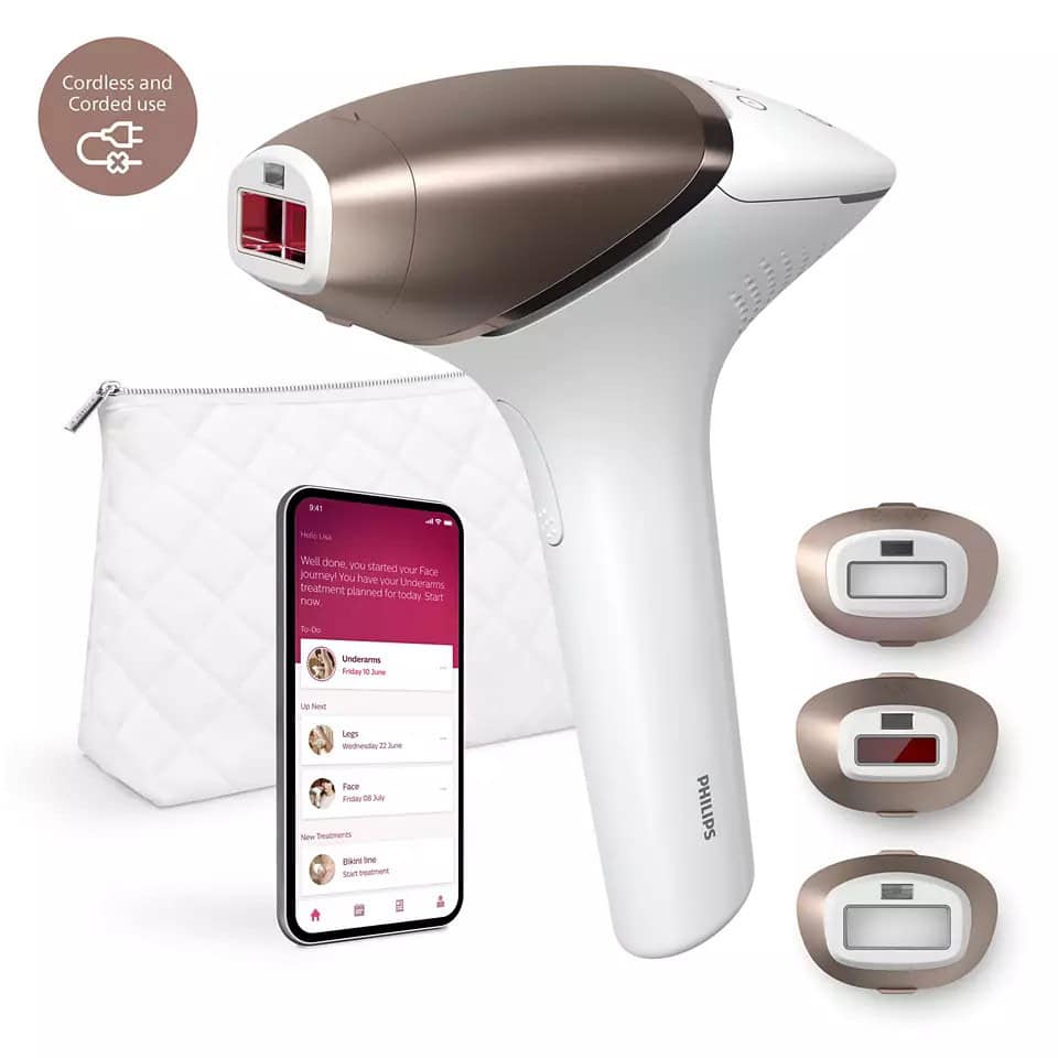 Philips Lumea IPL 9000 Series BRI955-40 فيلبس جهاز إزالة الشعر لوميا BRI955/40 بتقنية IPL - الصورة 1