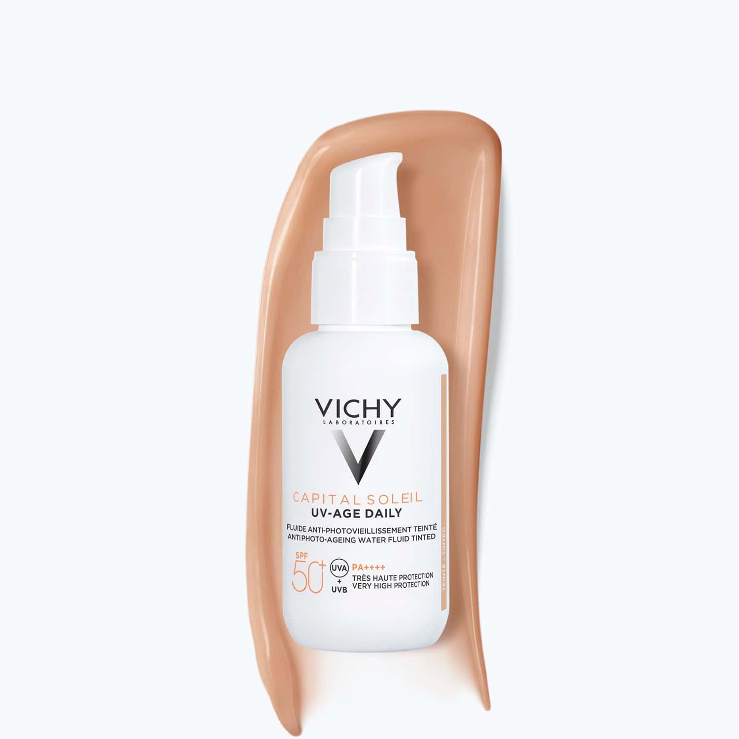 Vichy Capital Soleil UV-Age Daily SPF50+ Tinted Light كريم كابيتال سوليل ديلي تنتيد SPF50+ من فيشي - الصورة 1