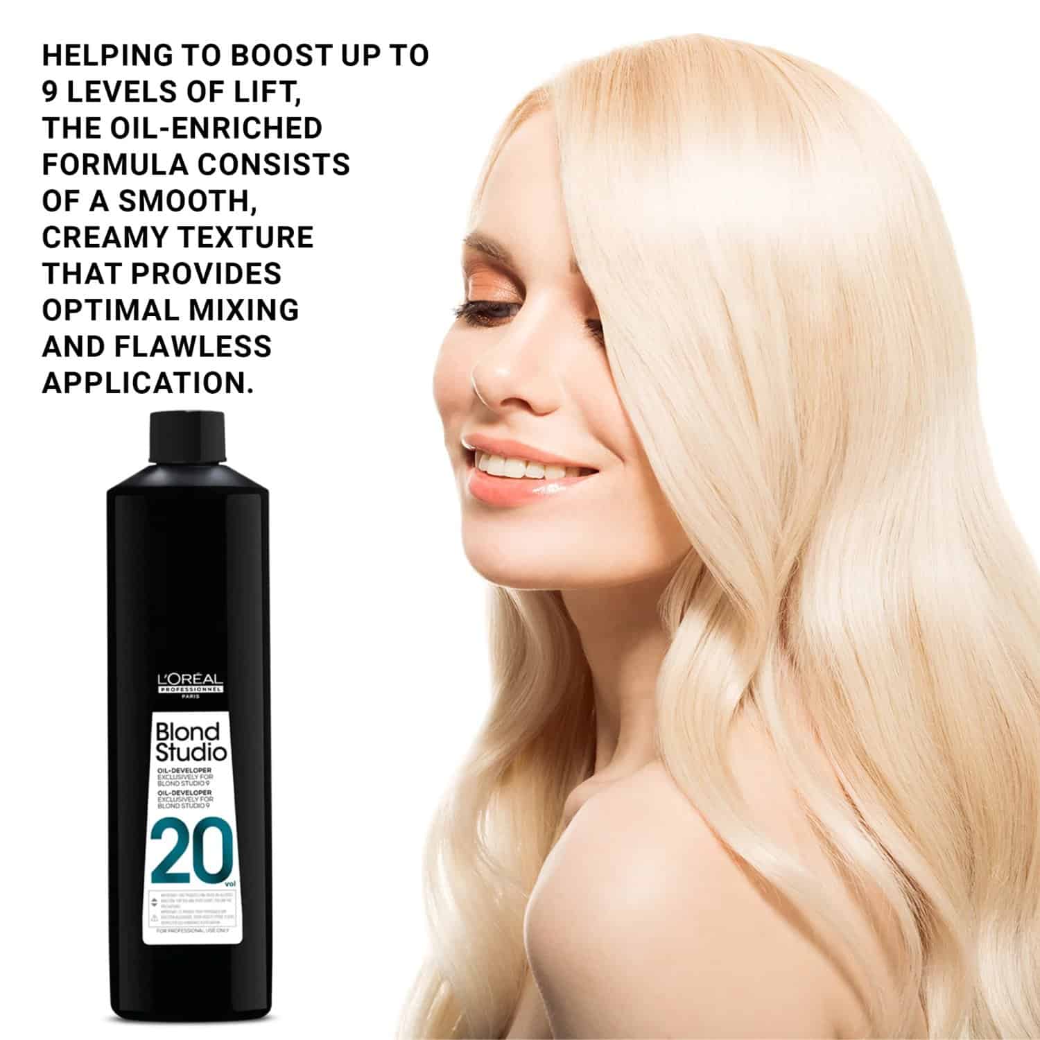 L'Oréal Professional Blond Studio 9 Oil-Developer 20Vol زيت صبغة للشعر أويل ديفيلوبر بلند ستديو 20 من لوريال - الصورة 1