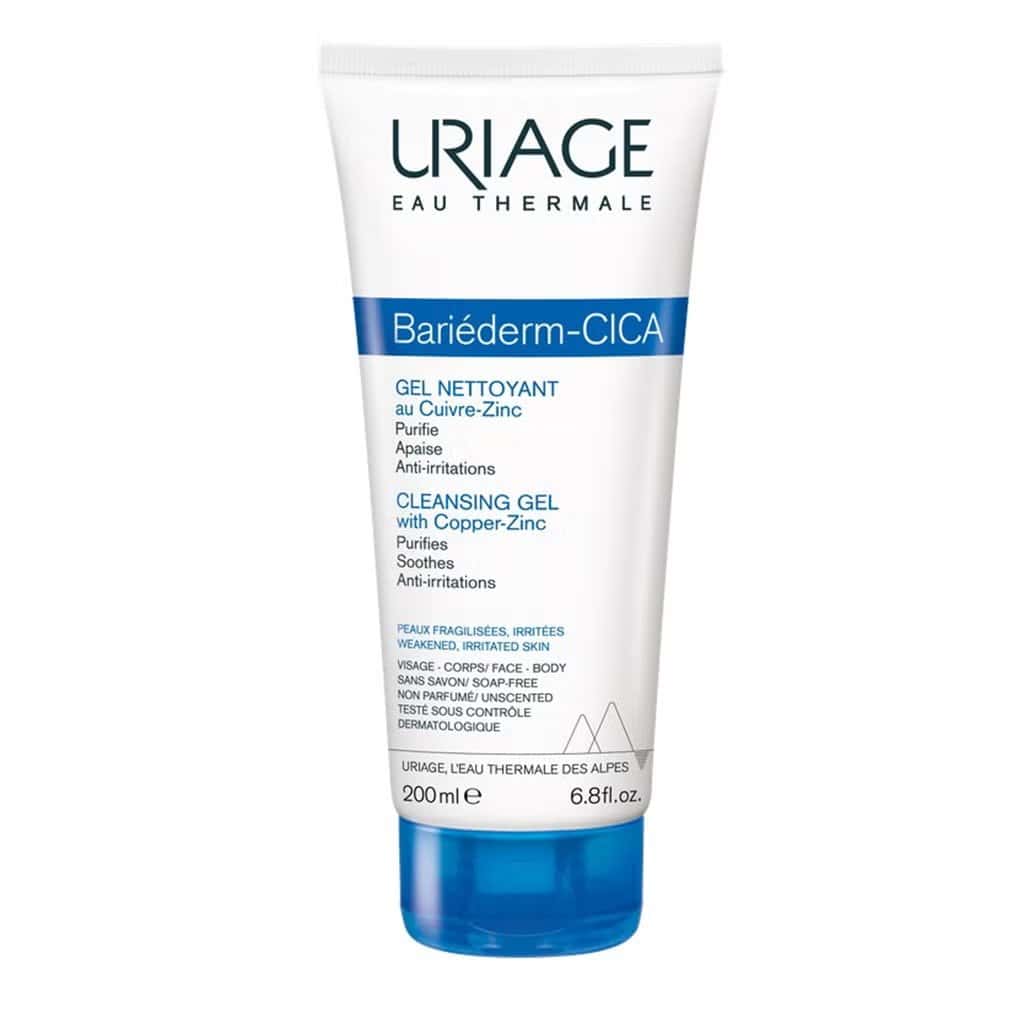 Uriage Bariéderm-Cica Cleansing Gel With Copper & Zinc جل تنظيف بارييدروم سيكا من يورياج - الصورة 1