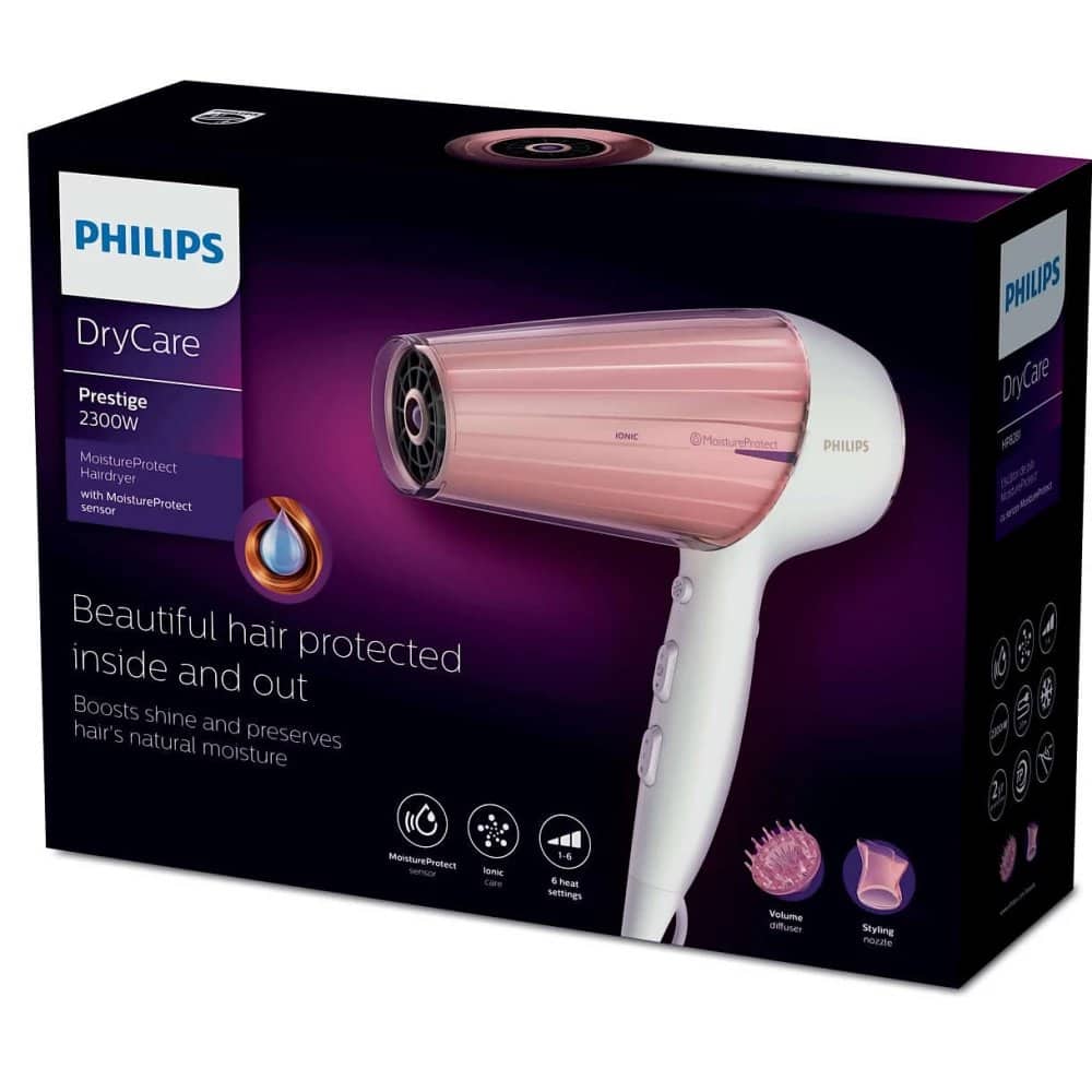 Philips DryCare Prestige HP8281_00 MoistureProtect Hairdryer مجفف شعر فيليبس HP8281/00 - الصورة 1