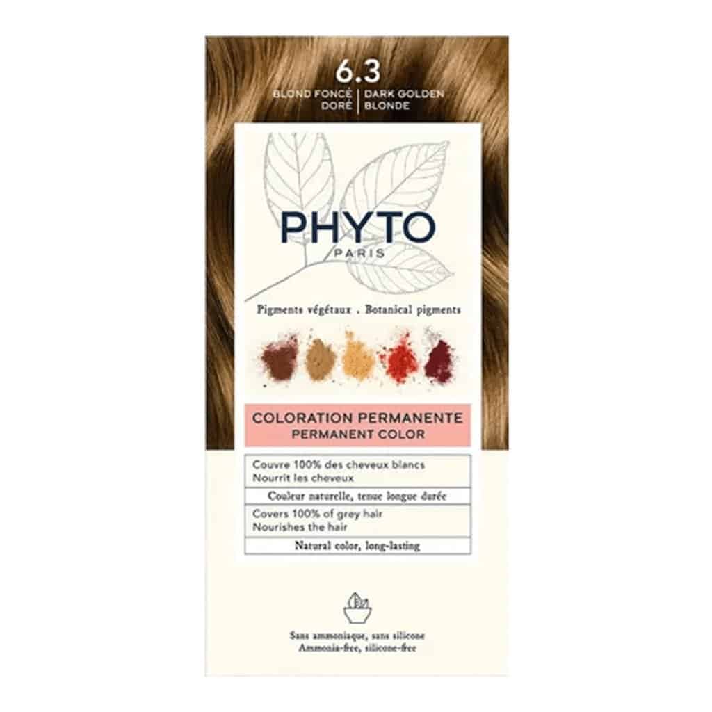 Phyto Phytocolor 6.3 Dark Golden Blonde صبغة شعر فيتو كولور 6.3 اشقر ذهبي غامق - الصورة 1
