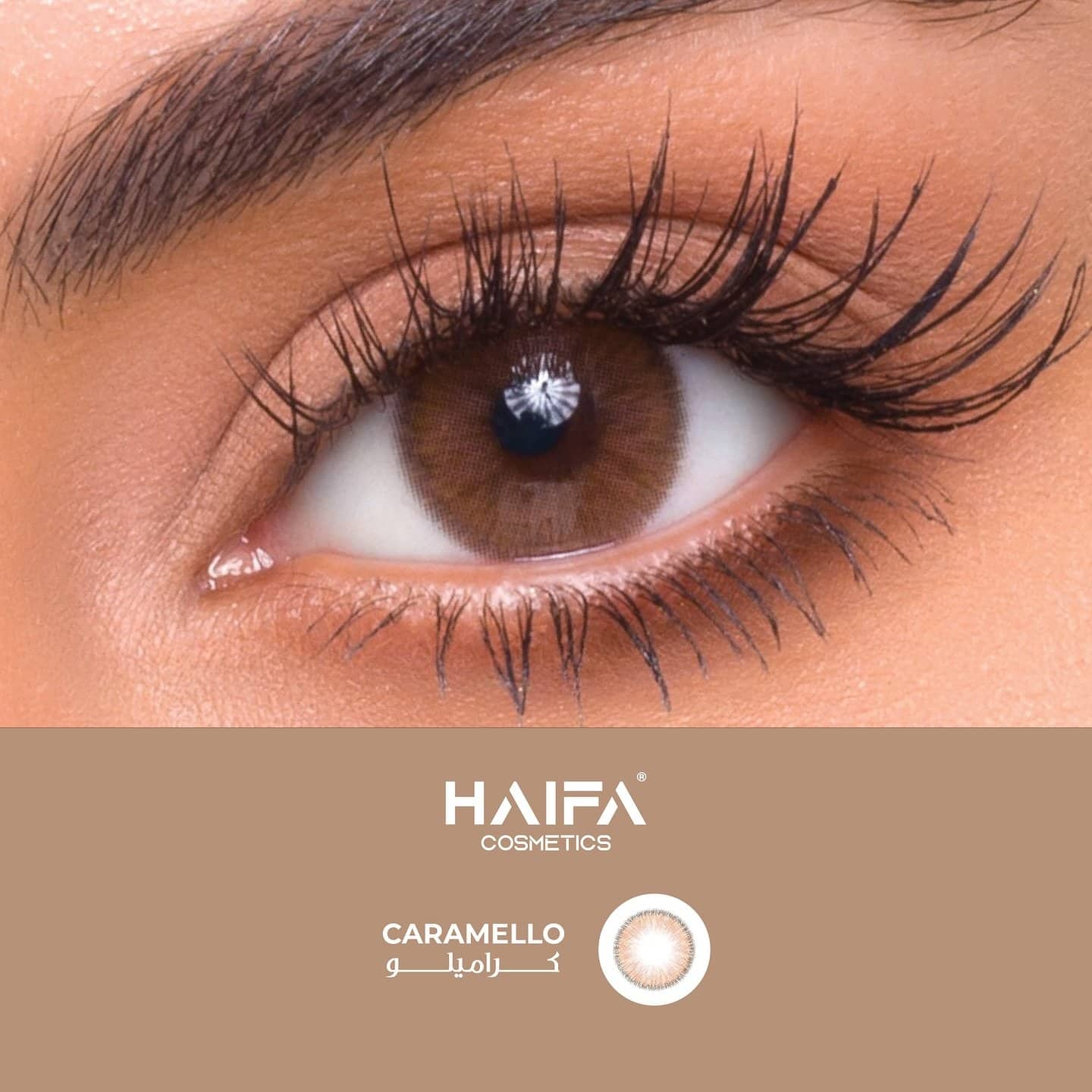 Haifa Cosmetics Contact Lenses Caramello عدسات كارميلو من هيفاء كوزمتك - الصورة 1