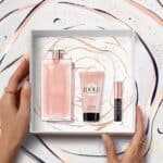 طاقم عطر آيدول وكريم للجسم وماسكارا من لانكوم